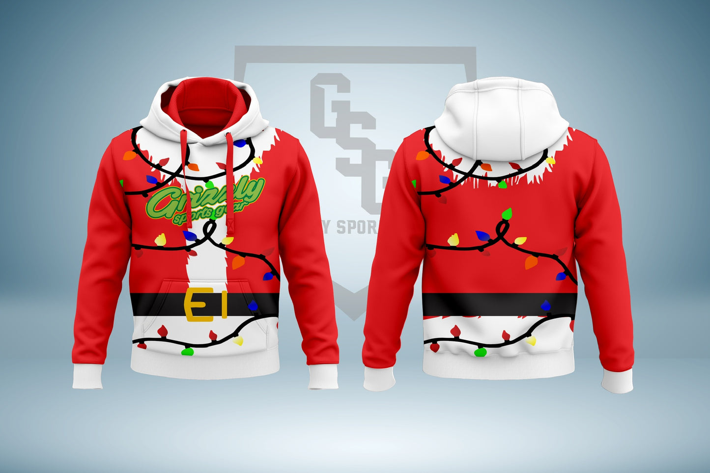 2024 Santa Lights Hoodie - by Grizzly Sports Gear